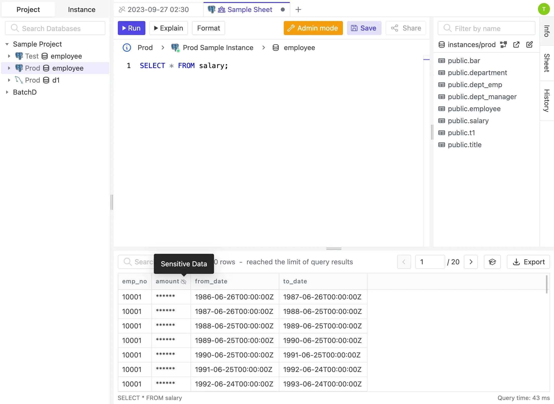 Integrate with SQL Editor